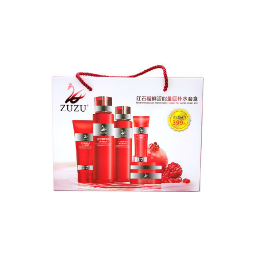 ZUZU紅石榴鮮活能量巨補水套盒 紅石榴鮮活巨補水潔面乳