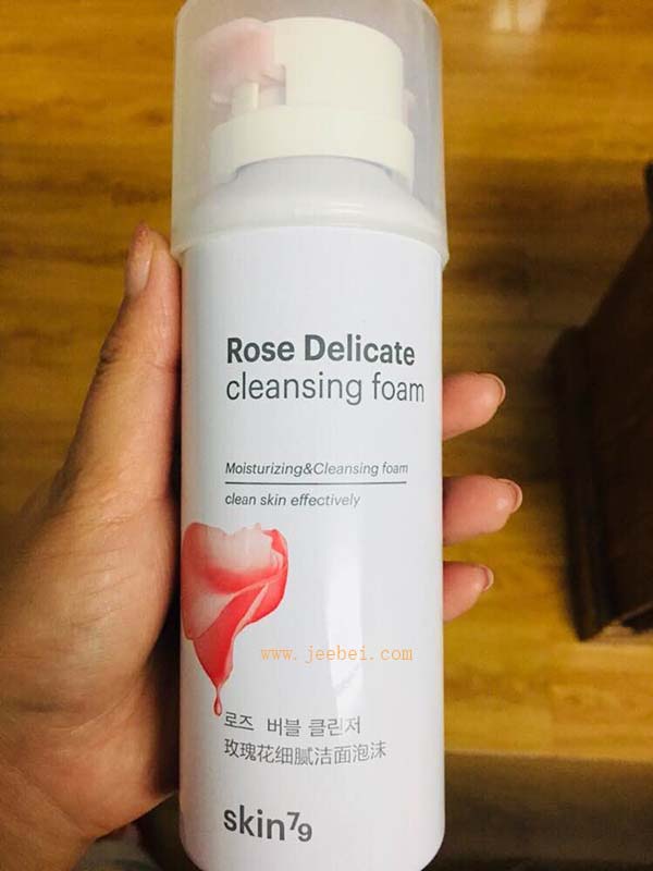 skin79玫瑰花泡沫洗面奶使用測評