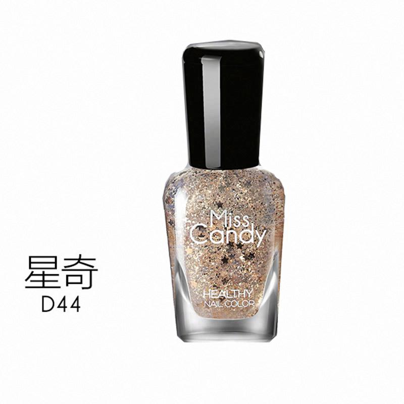 MissCandy健康甲油D44星奇/亮片金星