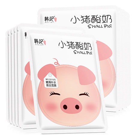 韓紀小豬酸奶潔凈補水潔面乳